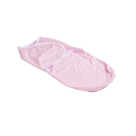 Sisteme de Infasat Bebe - Sistem de infasat bumbac organic roz, prindere cu arici 0-6 luni