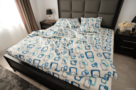 Urban Calm - lenjerie de pat bumbac 100% personalizabila pe dimensiuni [2]