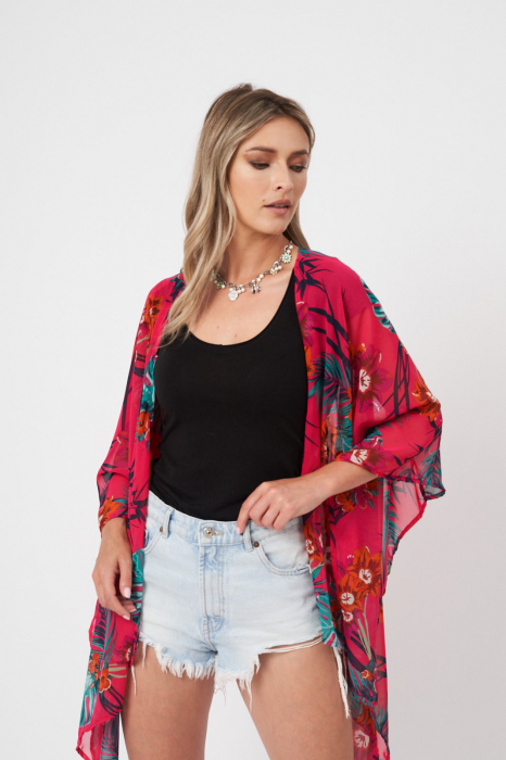 Pareo fucsia Caribbean Pleasure All Summer scurt [3]