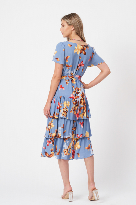 Rochie cu volane Ceremonial Blue [3]