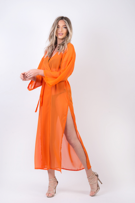 Caftan plaja portocaliu [2]
