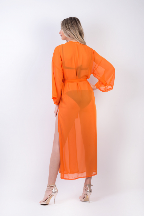 Caftan plaja portocaliu [3]