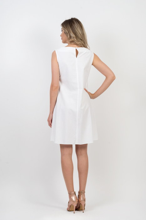 Rochie Ancuta din bumbac premium Alba [2]