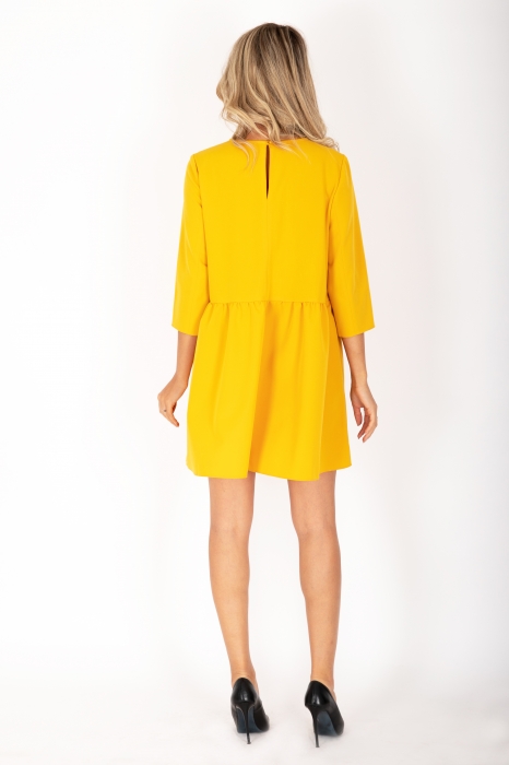 Rochie cu volane Eva Yellow [4]