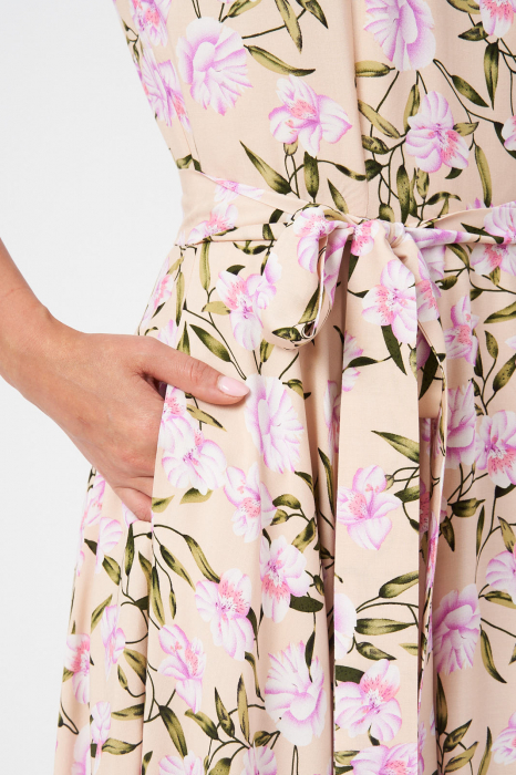 Rochie de ocazie Maxi Pink Beige [5]
