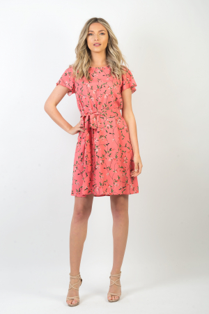 ROCHII DE ZI - Rochie lejera roz prafuit Bia