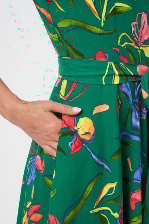 Rochie maxi lunga verde Secret Garden [4]