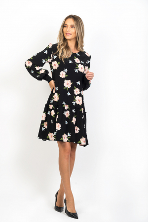 Rochie lejera cu volan Bella [1]