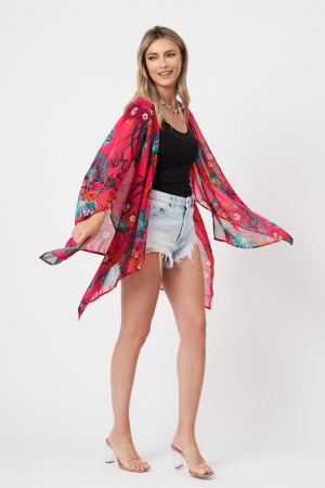 Pareo fucsia Caribbean Pleasure All Summer scurt [1]