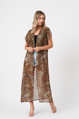 KIMONO / PAREO / COVER UP - Pareo animal print All Summer lung