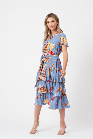 Rochie cu volane Ceremonial Blue [1]