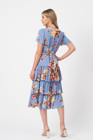 Rochie cu volane Ceremonial Blue [2]