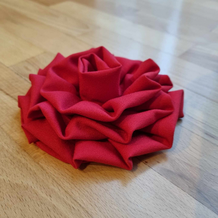 ACCESORII - Brosa Floare textila rosie