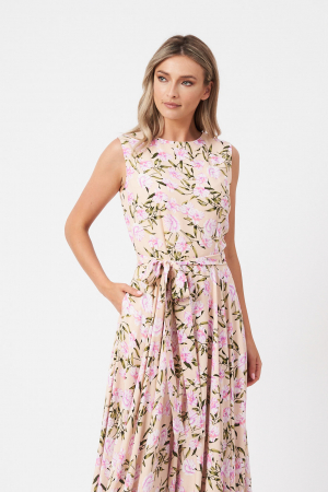 Rochie de ocazie Maxi Pink Beige [2]