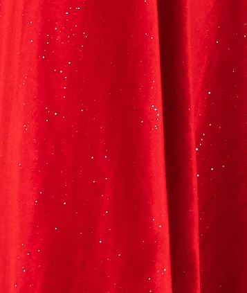 Rochita fetita din catifea cu sclipici Glow Red [1]