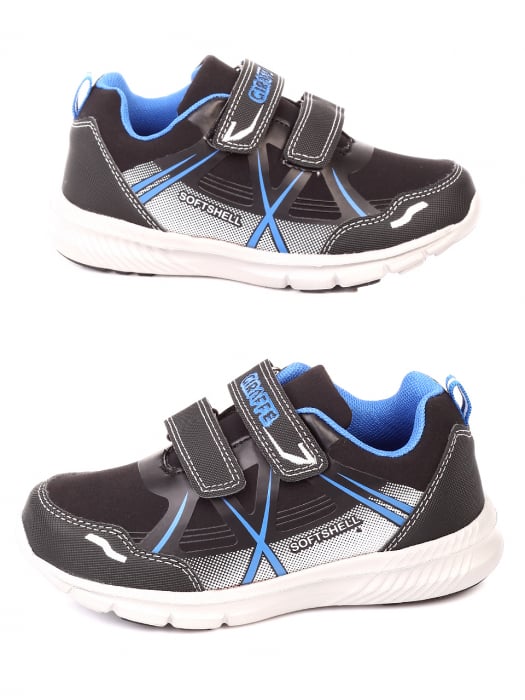 Pantofi sport baieti Paolo Botticelli 18K-19630, piele ecologica, negru [2]