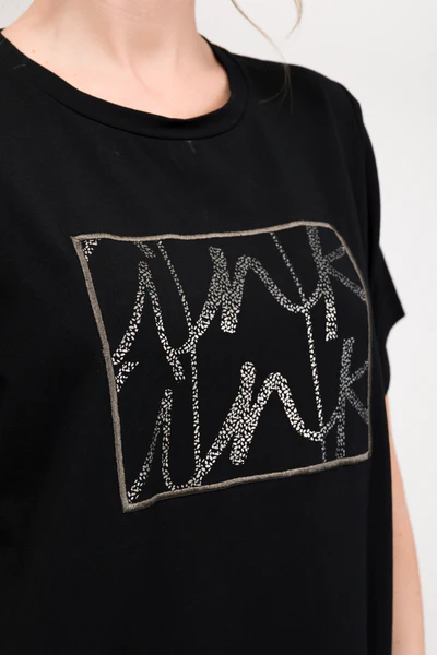 Tricou negru cu mânecă scurtă Anekke 42271-106 [4]