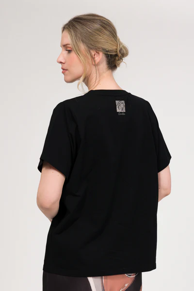Tricou negru cu mânecă scurtă Anekke 42271-106 [2]