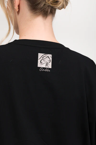 Tricou negru cu mânecă scurtă Anekke 42271-106 [5]