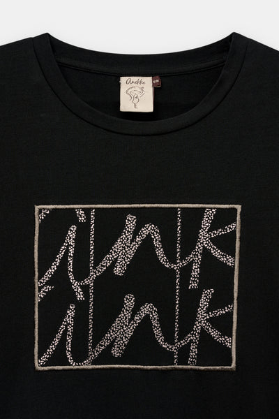 Tricou negru cu mânecă scurtă Anekke 42271-106 [3]