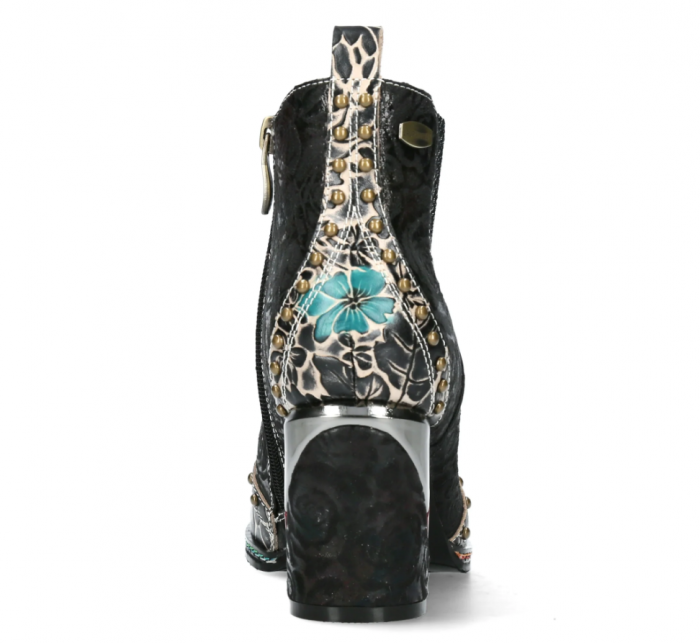 Botine dama Laura Vita Maevao 05, piele naturala, negre [6]