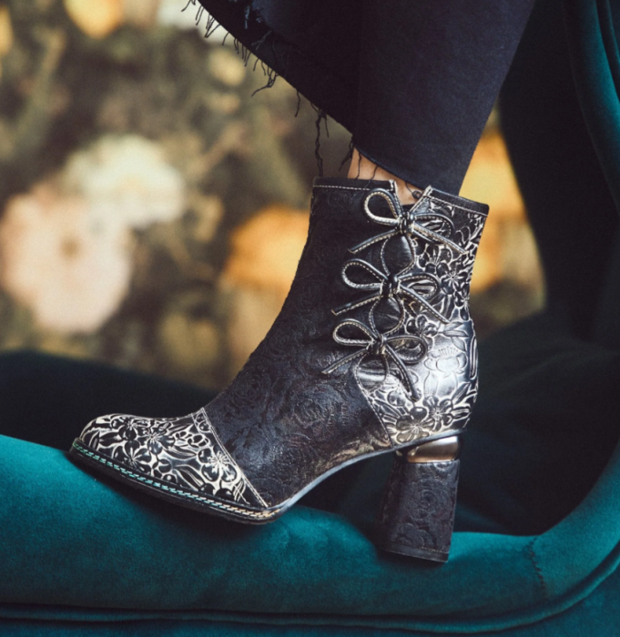 Botine elegante dama Laura Vita Kinao 09, piele naturala [2]