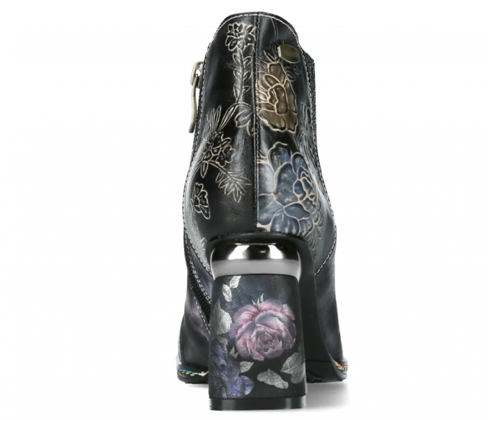 Botine elegante dama Laura Vita Kinoao 42, piele naturala, negre [2]