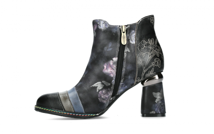 Botine elegante dama Laura Vita Kinoao 42, piele naturala, negre [3]