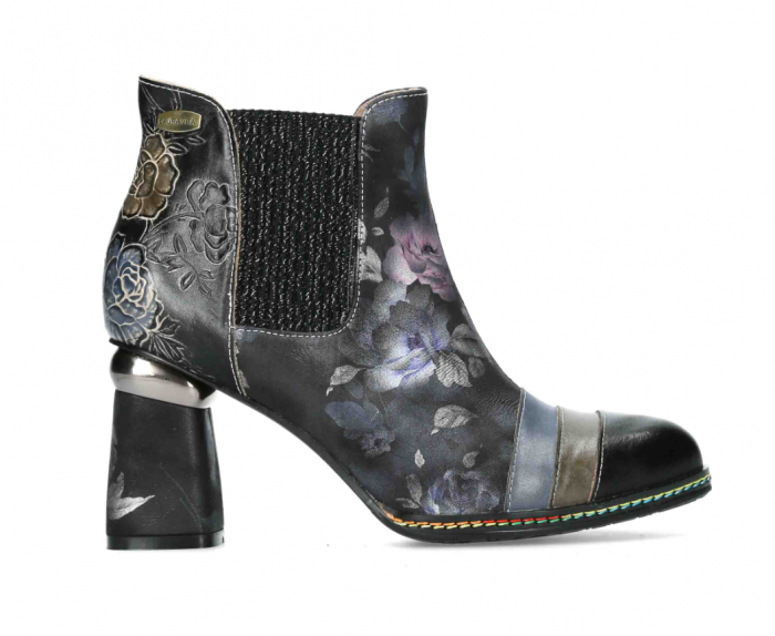 Botine elegante dama Laura Vita Kinoao 42, piele naturala, negre [5]
