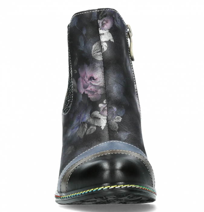 Botine elegante dama Laura Vita Kinoao 42, piele naturala, negre [7]