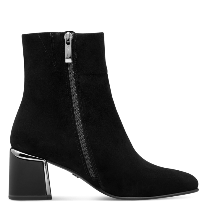 Botine elegante Tamaris 1-25341-45, piele intoarsa, negre [3]