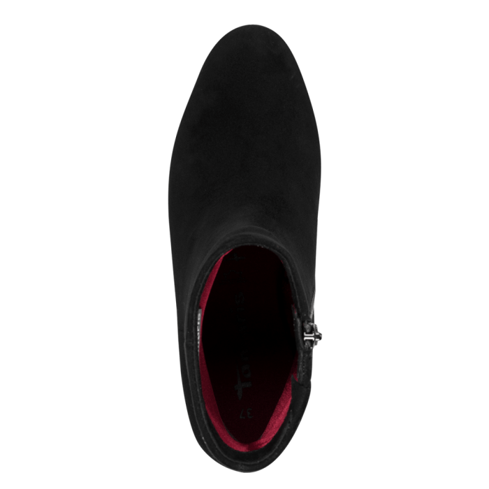 Botine elegante Tamaris 1-25341-45, piele intoarsa, negre [4]