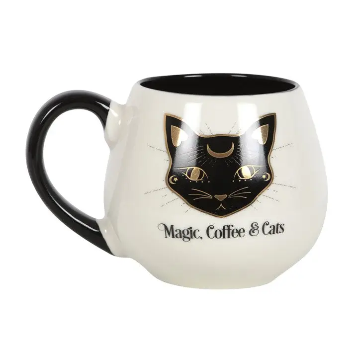 Cană rotunjită „Magie, cafea și pisici” 12223 [2]
