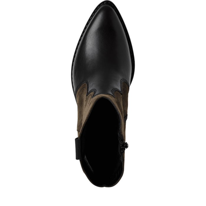 Ciocate dama Tamaris 1-25702-41 piele naturala, negru/olive [1]