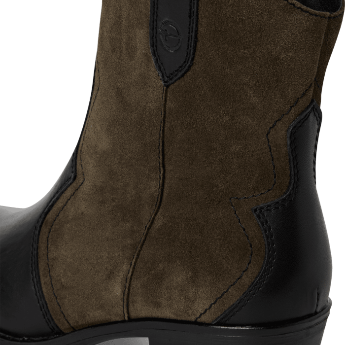 Ciocate dama Tamaris 1-25702-41 piele naturala, negru/olive [5]