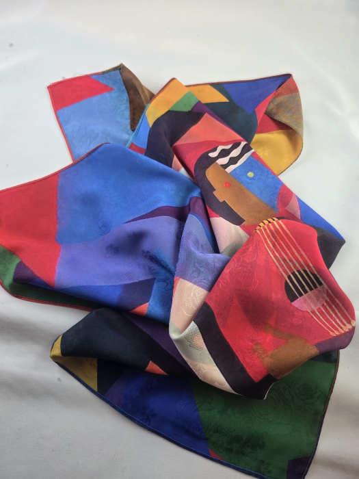 Esarfa dama, 2 fete, 70*70cm [5]