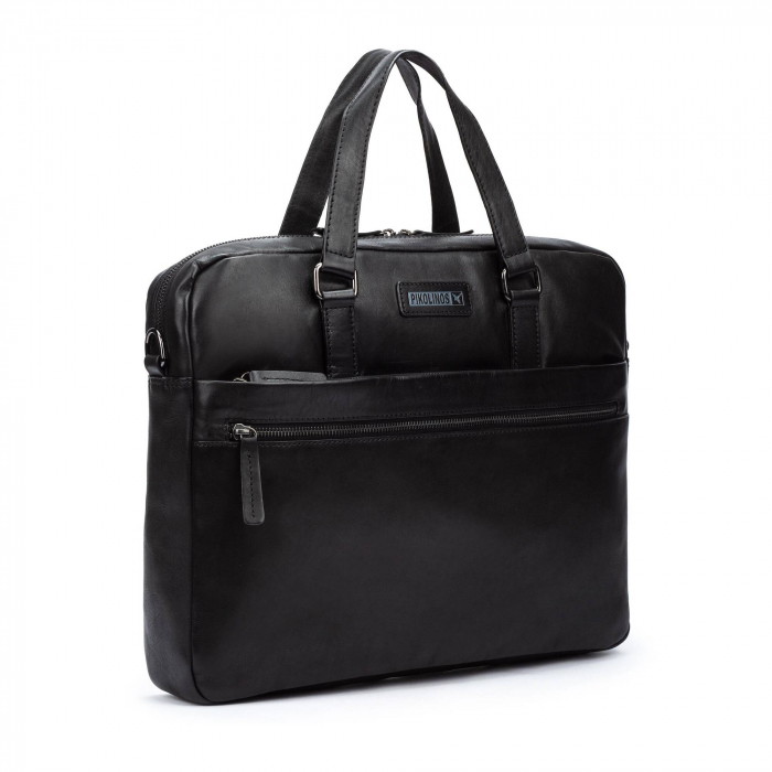 Geanta barbati Pikolinos Belmonte MHA-870, piele naturala, neagra [5]