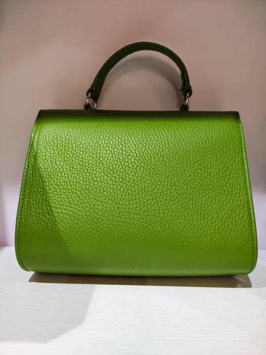 Geanta crossbody de dimeniuni mici Zea M296, piele naturala, verde lime [2]