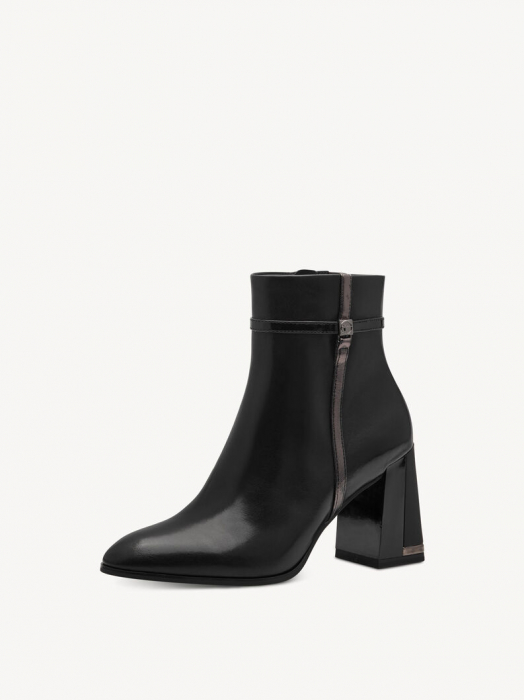 Gheata eleganta dama Tamaris 1-25024-43, piele naturala, negru [1]