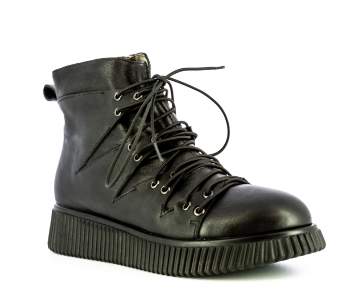 Ghete dama Laura Vita Idcao 01, piele naturala, negre [3]