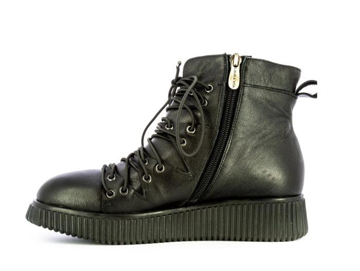 Ghete dama Laura Vita Idcao 01, piele naturala, negre [5]