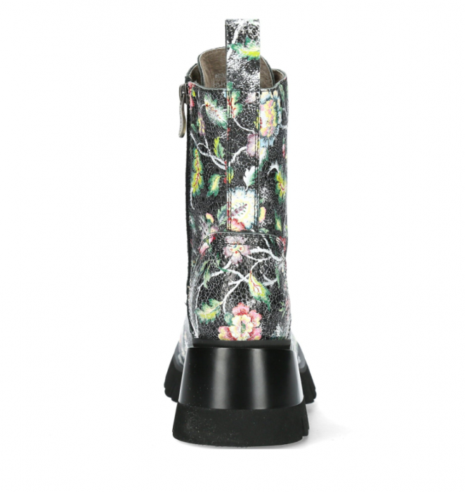 Ghete dama Laura Vita Olphao 01, piele naturala, floral [7]