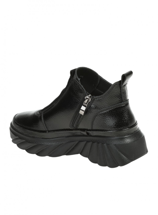 Ghete dama Ricardo Farini 2AF--25521 , piele naturala, negre [4]