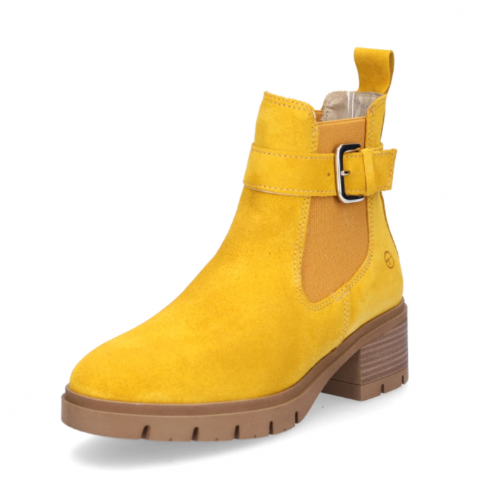 Ghete dama Tamaris 1-25447-43, piele intoarsa, galbene [2]