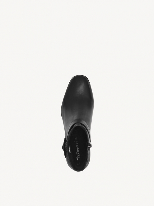 Ghete elegante dama Tamaris 1-25346-43, piele naturala, negru [3]