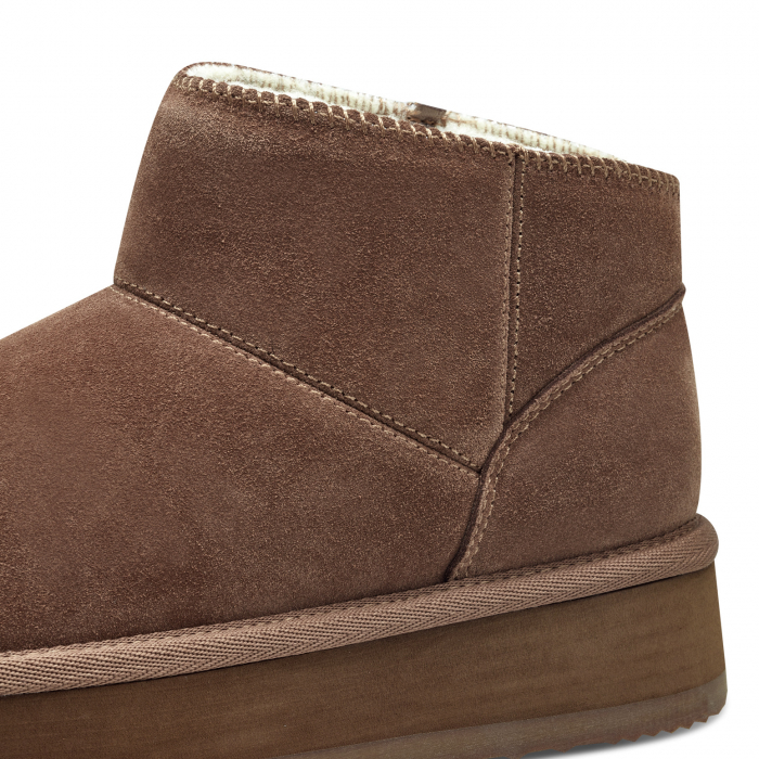 Ghete stil UGG MARCO TOZZI 2-26833-43-376, piele intoarsa, maro [3]