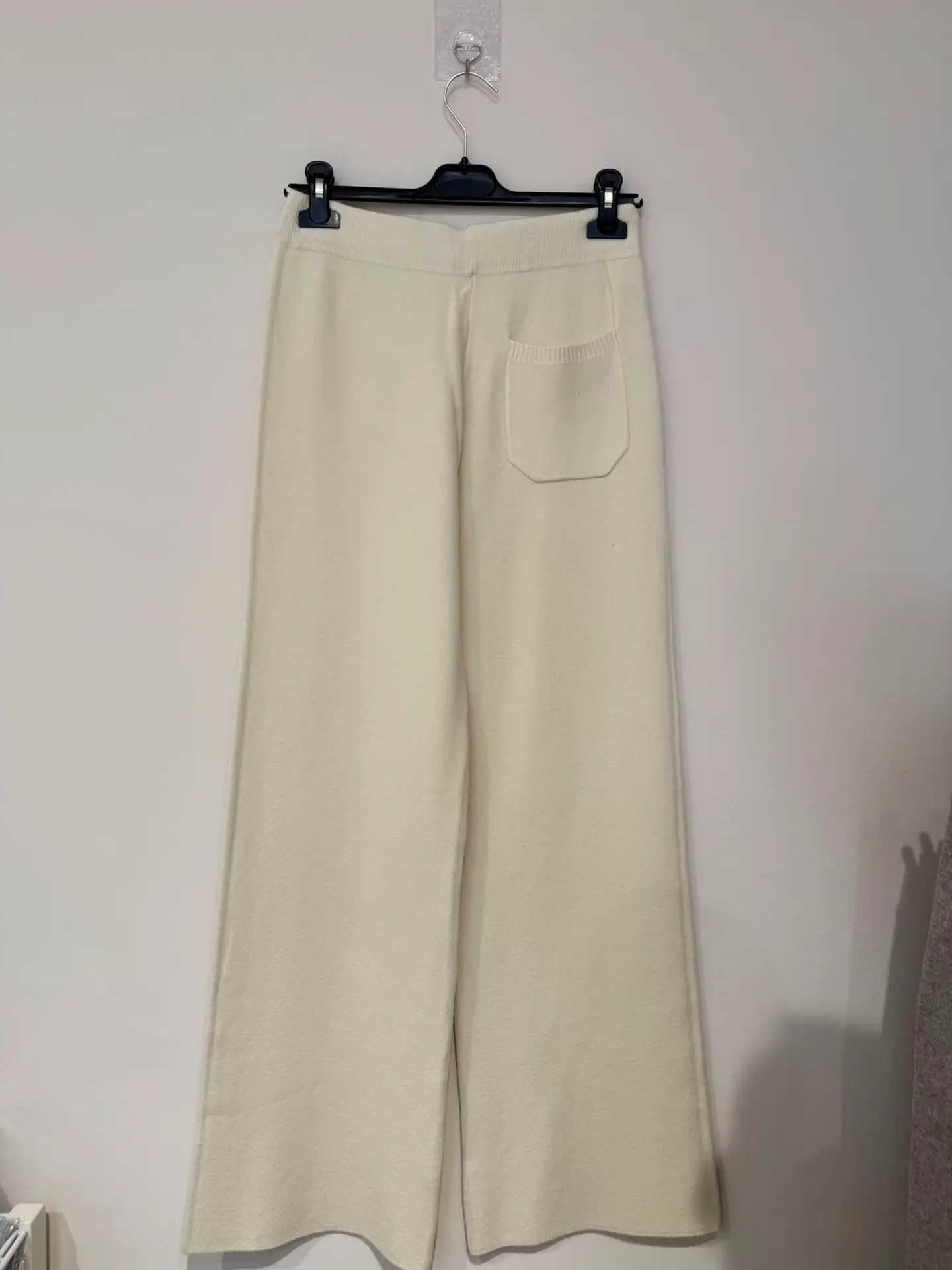 Pantaloni tricotați cu croială largă și talie cu șnur [3]