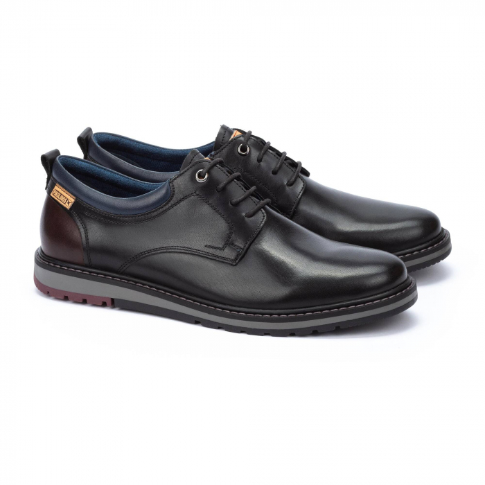 Pantofi barbati Pikolinos Berna M8J-4183C1, piele naturala, negri [4]