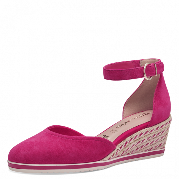 Pantofi cu talpa ortopedica Tamaris 1-22309-43, piele intoarsa, fuxia [2]
