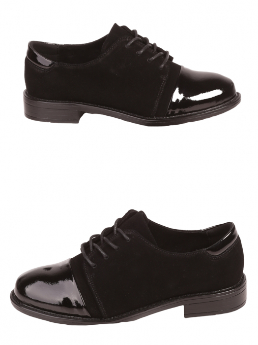 Pantofi dama casual cu siret  piele intoarsa Riccardo Farini 3AF-23549 [2]